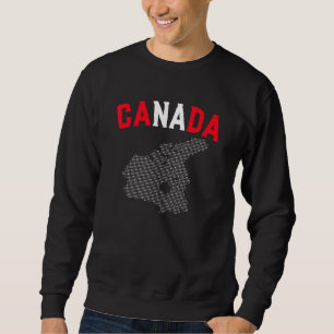 Canadian Flag Country Map Canada Sweatshirt