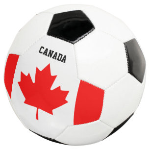 Canadian flag custom soccer ball for team fans
