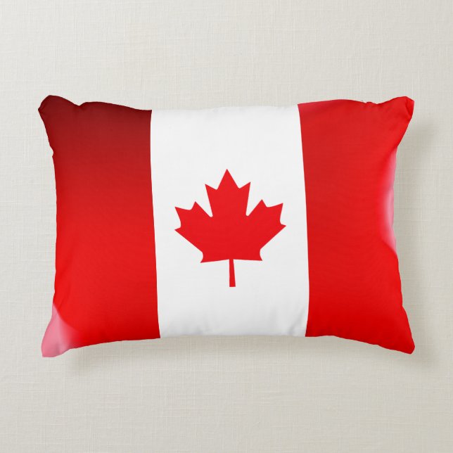Canadian flag decorative cushion (Front)