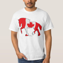 Canadian Flag Draught   Horse
