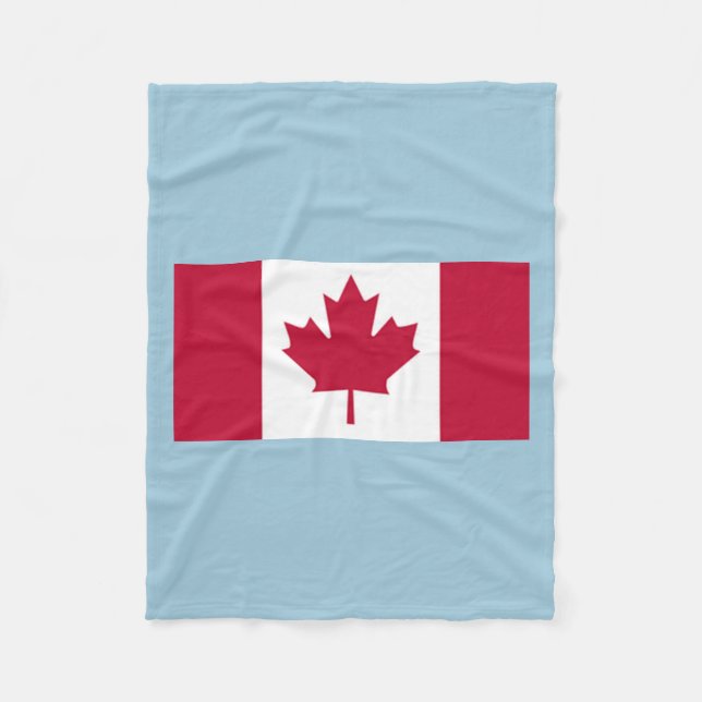 Canadian Flag Fleece Blanket (Front)
