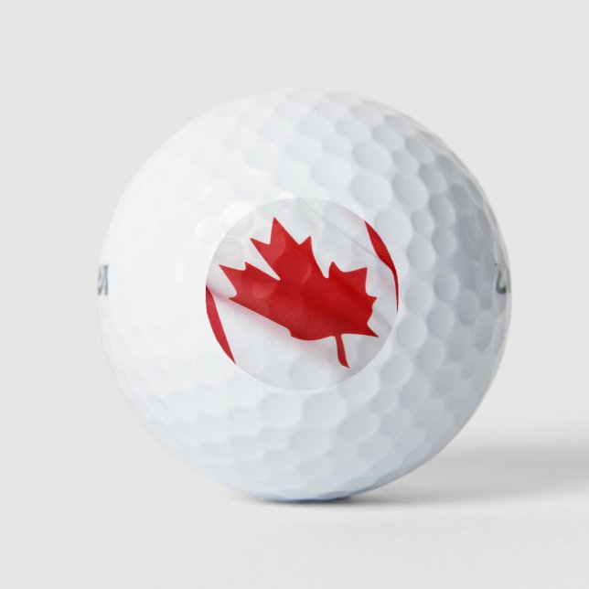 Canadian flag golf balls (Front)