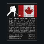 Canadian Flag, Hockey Player, Camp Advertising Flyer<br><div class="desc">Canadian Flag,  Hockey Player,  Camp Advertising Flyers By The Business Card Store.</div>