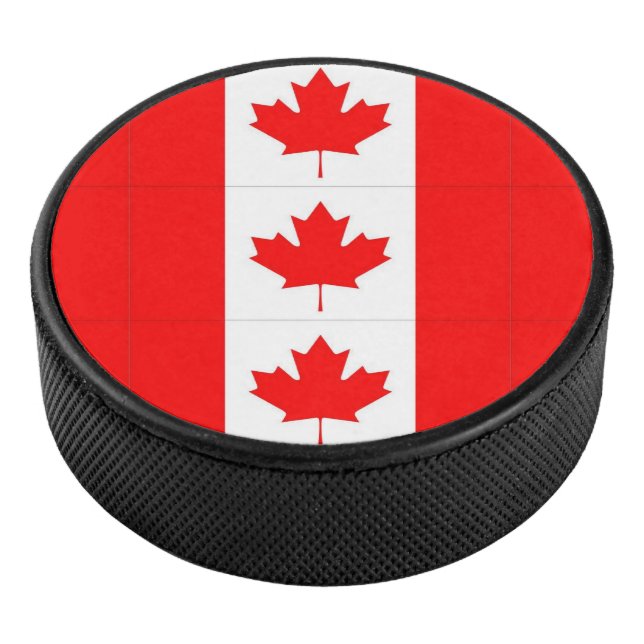 CANADIAN FLAG HOCKEY PUCK (3/4)