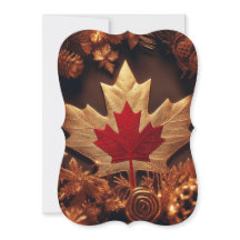CANADIAN flag inspired christmas card