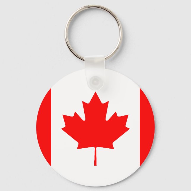 Canadian flag key ring (Front)