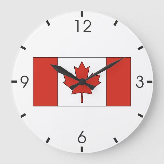 Canadian Flag Large Clock (Front)