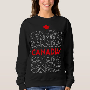 Canadian Flag Leaf Canada I'm A Canadian Canadian Sweatshirt