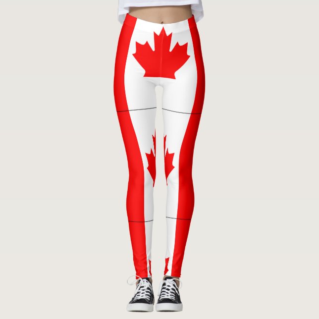 Canadian Flag Leggings (Front)