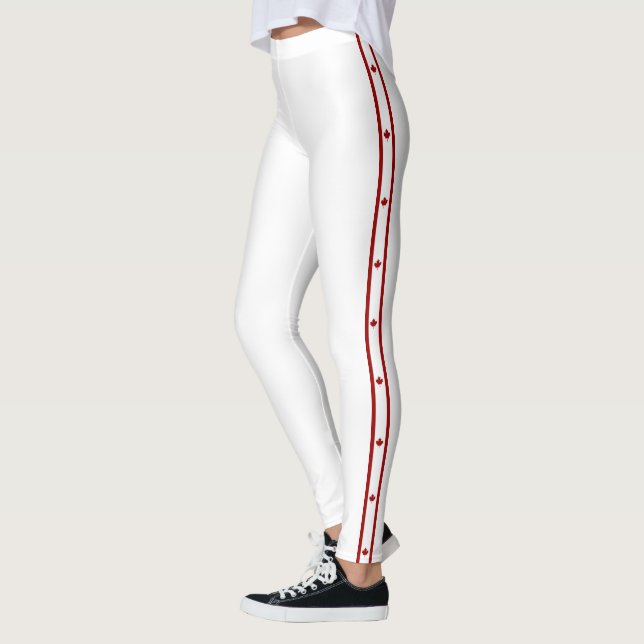 Canadian flag leggings (Left)