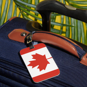 Canadian Flag Luggage Tag
