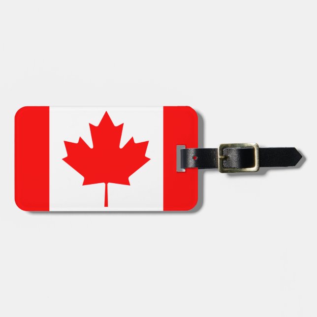 Canadian Flag Luggage Tag (Front Horizontal)