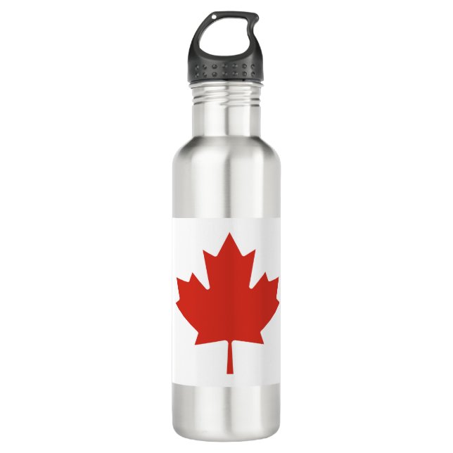 Canadian Flag (Maple Leaf) (Canada) 710 Ml Water Bottle (Front)