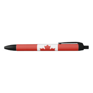 Canadian Flag (Maple Leaf) (Canada) Black Ink Pen