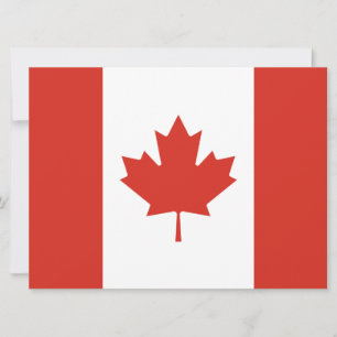 Canadian Flag (Maple Leaf) (Canada) Card