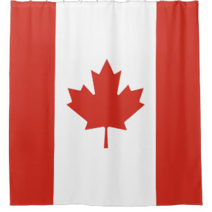 Canadian Flag (Maple Leaf) (Canada) Shower Curtain