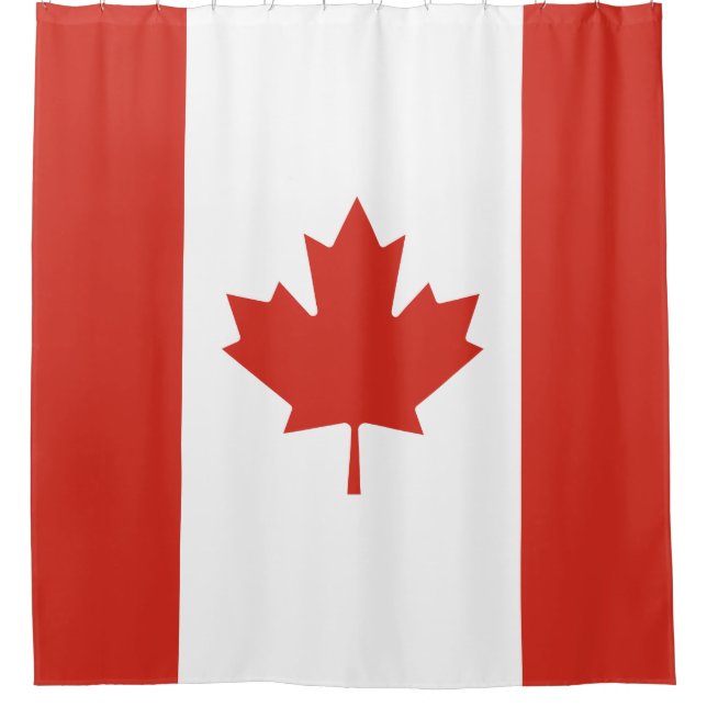 Canadian Flag (Maple Leaf) (Canada) Shower Curtain (Front)