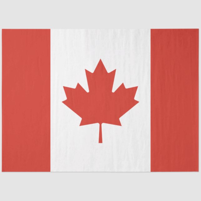 Canadian Flag (Maple Leaf) (Canada) Tissue Paper (Front)