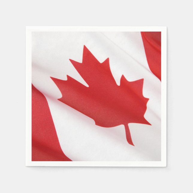 Canadian flag napkin (Front)