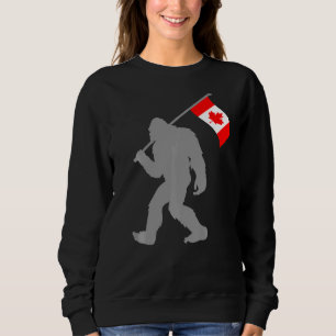 Canadian Flag On Canada Flag Sweatshirt