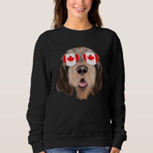 Canadian Flag Otterhound Dog Canada Pocket Sweatshirt