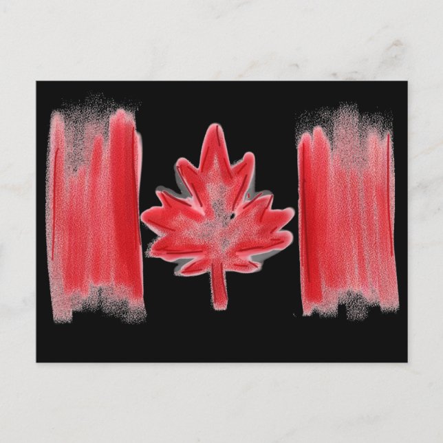 Canadian flag postcard (Front)