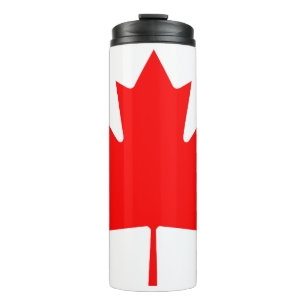 Canadian Flag Red Maple Leaf Thermal Tumbler