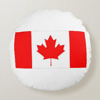 CANADIAN FLAG ROUND CUSHION
