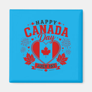 Canadian Flag Shirt Women Men Kids Red Maple Leaf Magnet