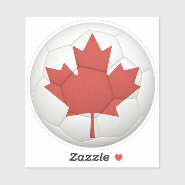 Canadian Flag Soccer Ball (Sheet)