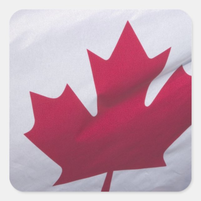 Canadian Flag. Square Sticker (Front)