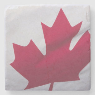 Canadian Flag. Stone Coaster