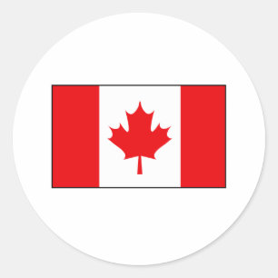 Canadian Flag T-shirts and Gifts Classic Round Sticker