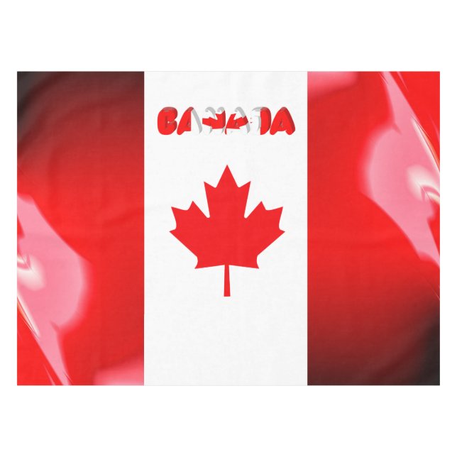 Canadian flag tablecloth (Front (Horizontal))