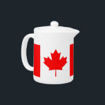 Canadian Flag Teapot<br><div class="desc">Elegant Teapot with Flag of Canada. This product its customisable.</div>
