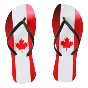 Canadian flag thongs
