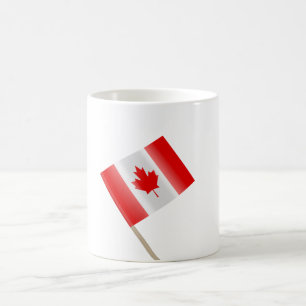 Canadian flag toothpick coffee mug