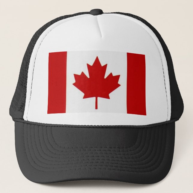 Canadian Flag Truckers Mesh Hat (Front)