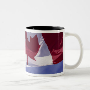 Canadian flag Two-Tone coffee mug