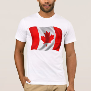 Canadian Flag Waving T-Shirt