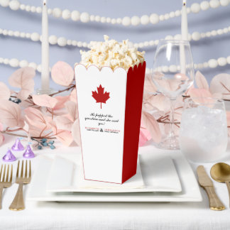 Canadian Flag Wedding Favour Box