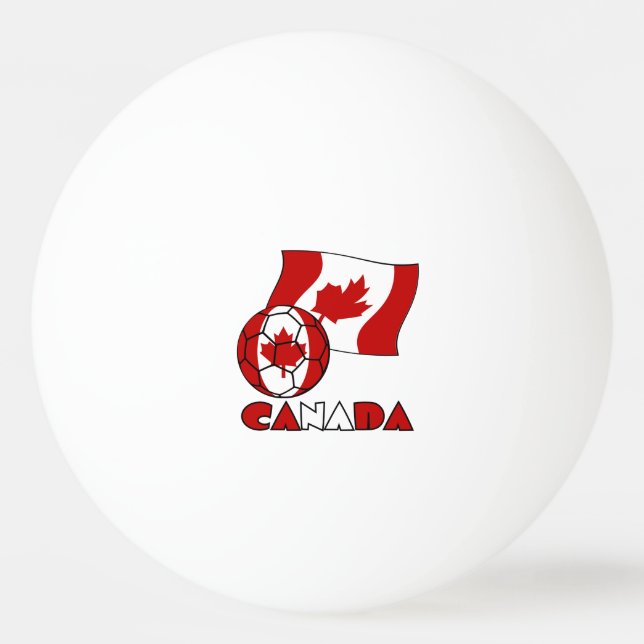 Canadian Flag with Soccer Ball (Back)