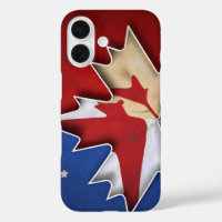 Canadian Flag with U.S. Stars Design