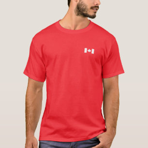Canadian Flag Women Men Kids Left Chest Canada Day T-Shirt
