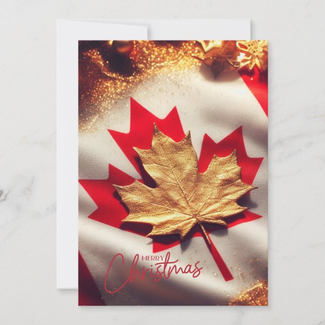 canadian flat holiday card (Front)
