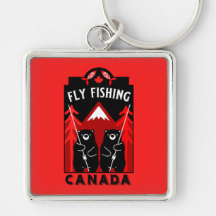 Canadian Fly Fishing Gifts Key Ring