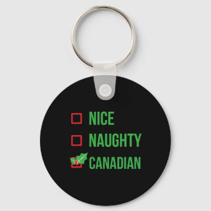 Canadian Funny Canada Pajama Christmas Gift Key Ring