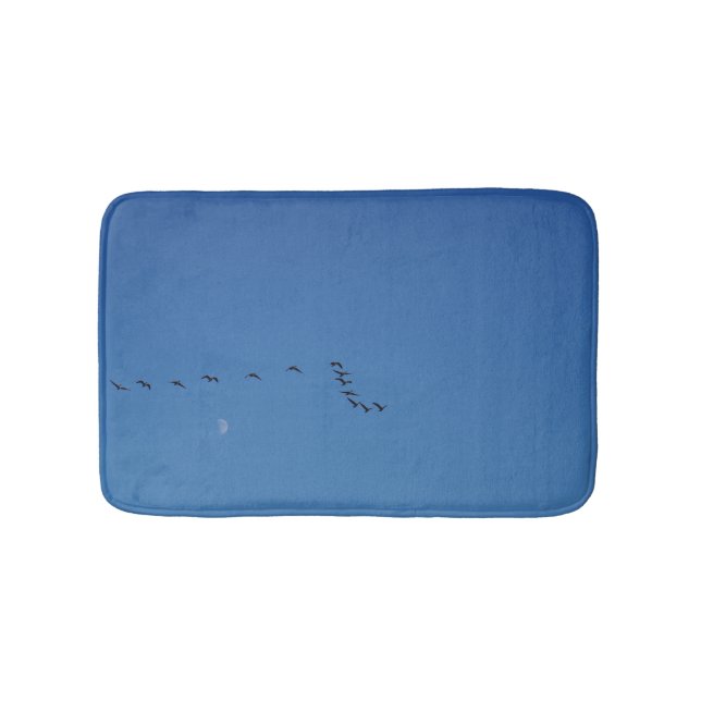 Canadian geese in flight bath mat (Front)