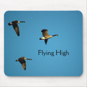 Canadian geese in flight  mouse pad