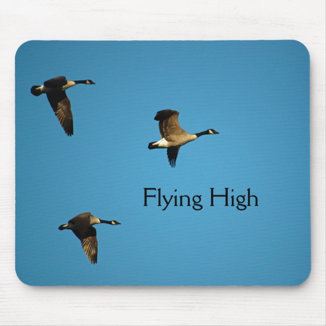 Canadian geese in flight  mouse pad (Front)